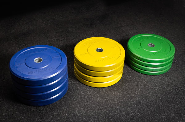 X-GYM Colored Bumper Plate Sets - Torque Fitness