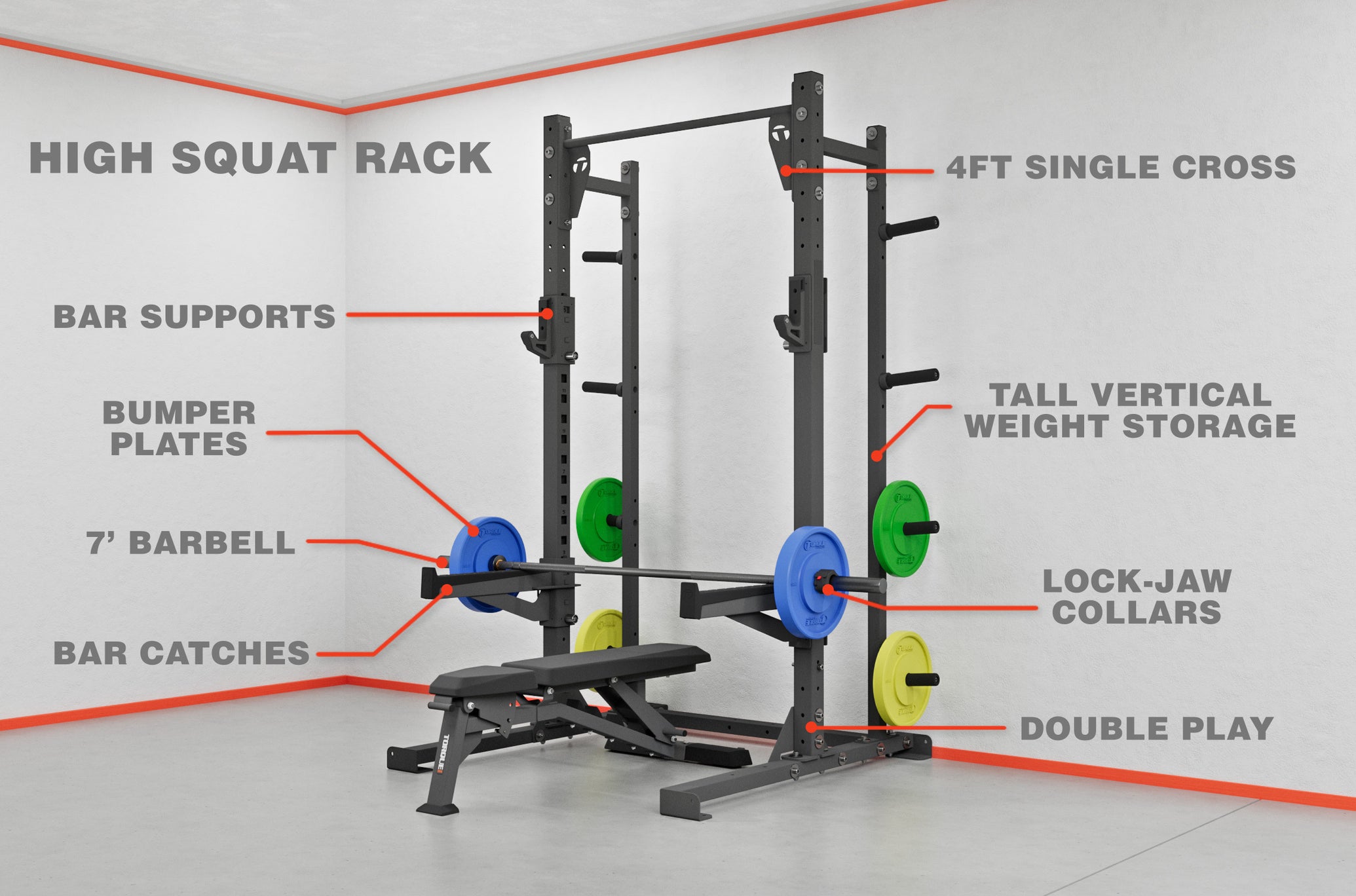 High Squat Rack - Ultimate Training Package