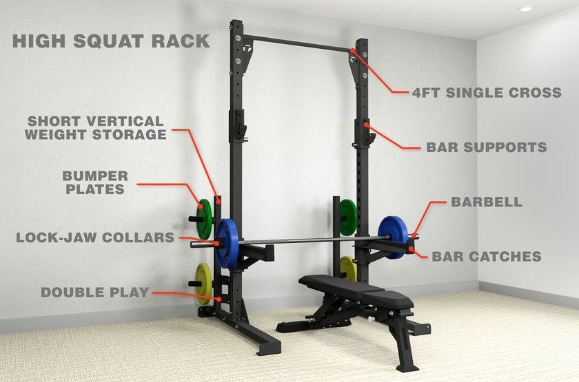 High Squat Rack - Club Combo Package