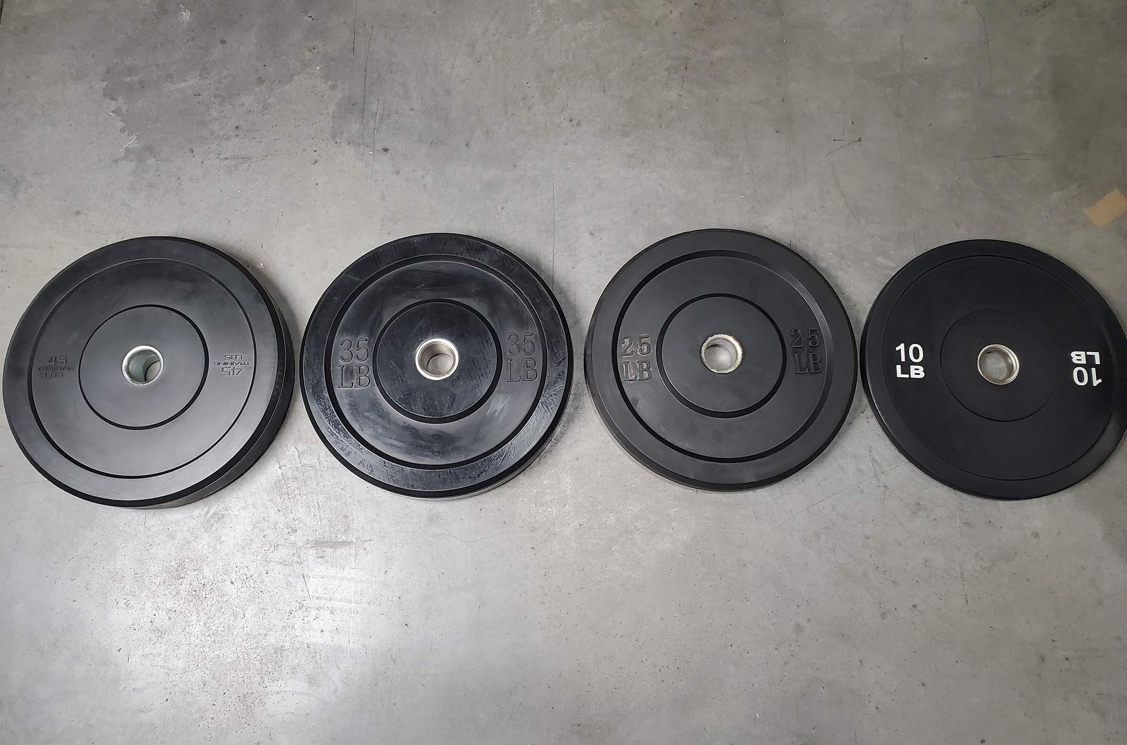 Used 45 clearance lb bumper plates