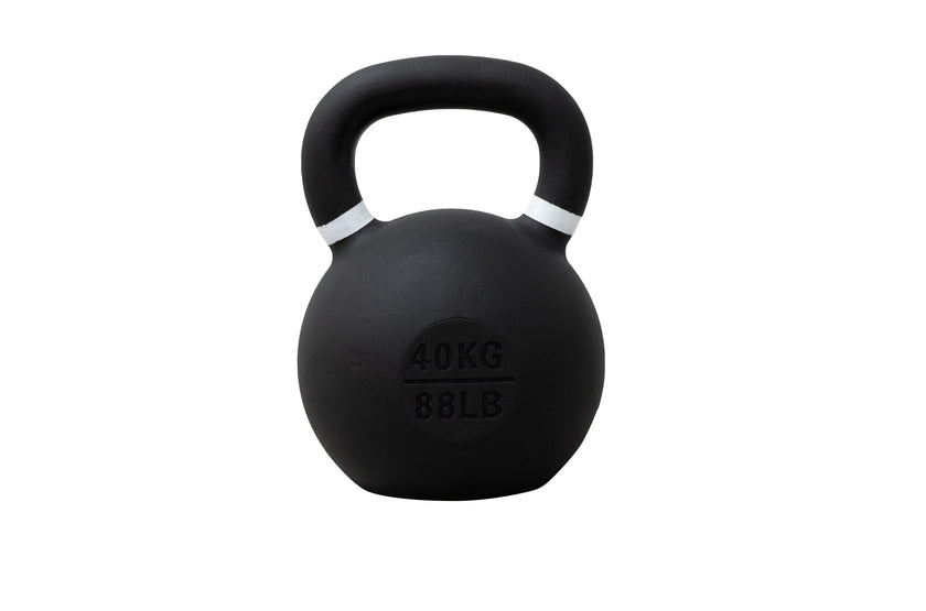 Titan Fitness 20 KG Cast Iron Kettlebell, Single Piece Casting, KG and LB